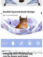 Hamster Hammock Small Pet Hanging Bed Double Warm Thickened