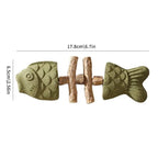 Funny Fish Bone Cat Toys Cat Teeth Cleaning Toy with Catnip &