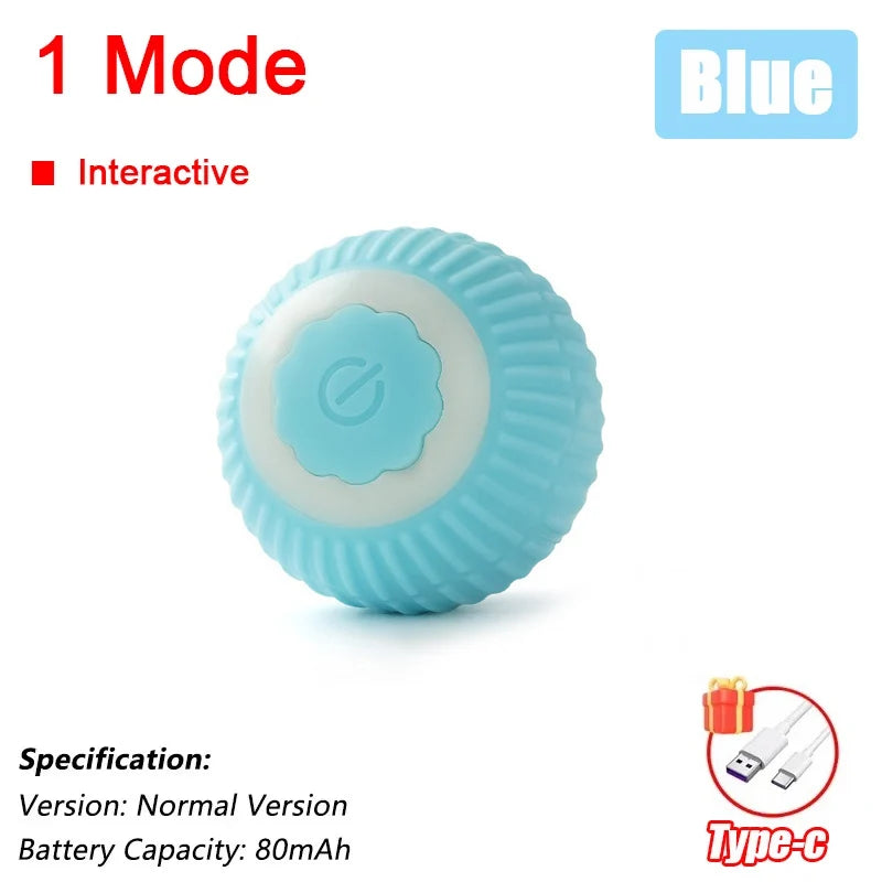 New Cat Interactive Ball Toy Automatic Rolling Ball Faux Tail