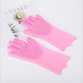 Pet Dog Bath Accessories Scrub Brush Teddy Silicone Bath Gloves