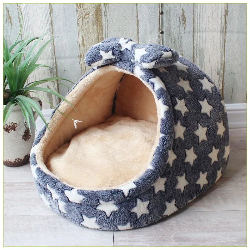 Pet Dog House Warm Dog Bed Kennel Soft Puppy Cushion Cat Nest Dogs
