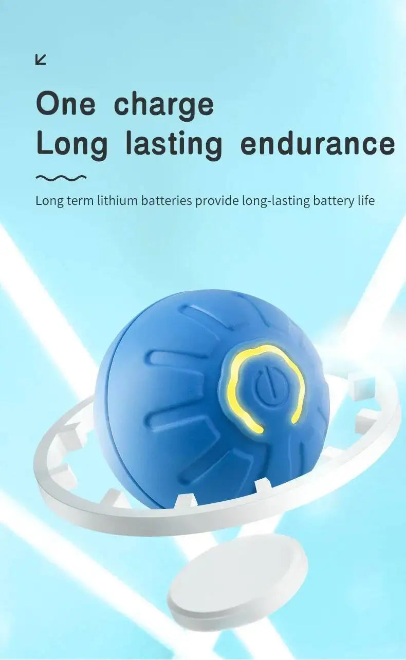 Smart Dog Toy Ball Electronic Interactive Pet Toy Moving Ball Usb