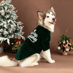 Pet Christmas Clothes Classic Merry Christmas Print Fall Winter