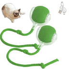 Cat Interactive Ball Toys Automatic Rolling Ball Faux Tail
