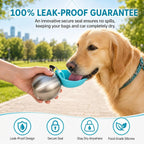 Portable Dog Water Bottle, Plastic/Stainless Steel Pet Water