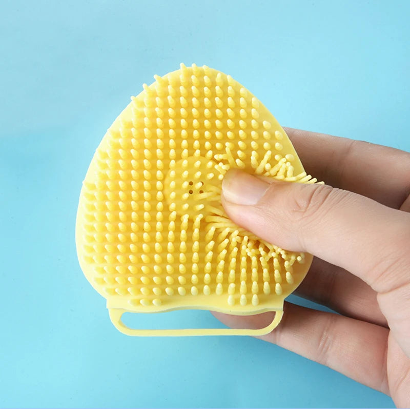 Silicone Dog Bath Massage Gloves Brush Pet Cat Bathroom Cleaning