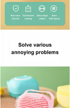 Pet Silicone Bath Foaming Massage Brush Bathroom Multifunctional