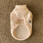 Pet Bottoming Shirt Teddy Beige Striped Vest Bichon Frise Winter