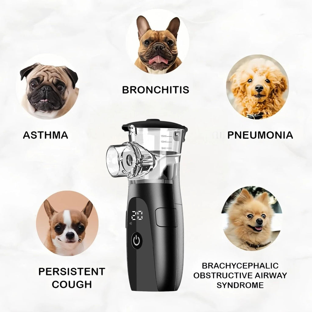 Pet Asthma Inhaler Nebulizer Veterinary Device, Easy-to-Use Respiratory Therapy Machine for Dogs and Cats,Pet Health