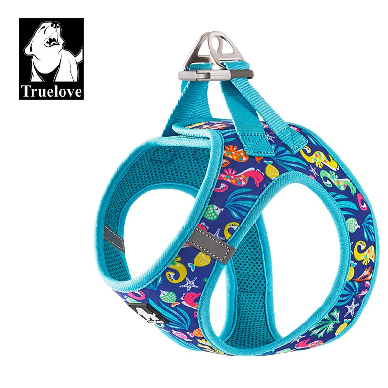 Truelove Pet Harness Soft Air Mesh Adjustable Reflective Pet Vest