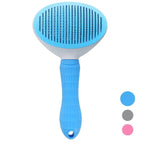 One Button Self Cleaning Pet Brush for Dogs Cats, Gentle Slicker