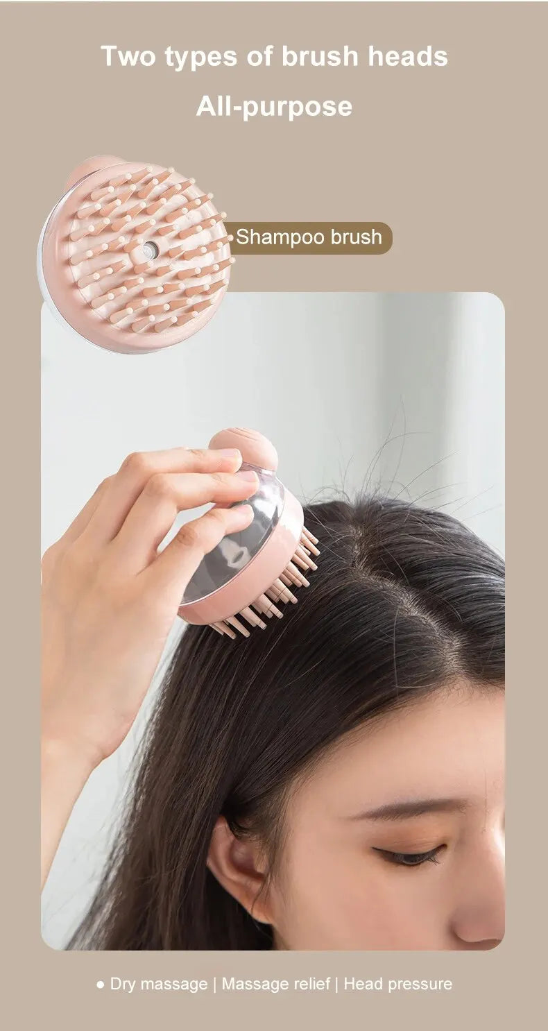 Pet Bath Brush Soft Silicone with Shampoo Dispenser Gentle Massage