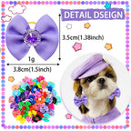 Dog Grooming Hair Bows Dog Bows Mix Colours Small