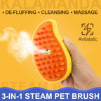 Cat Steam Brush 3 in 1 Dog Steamy Brush Cleanser Silicone Massage