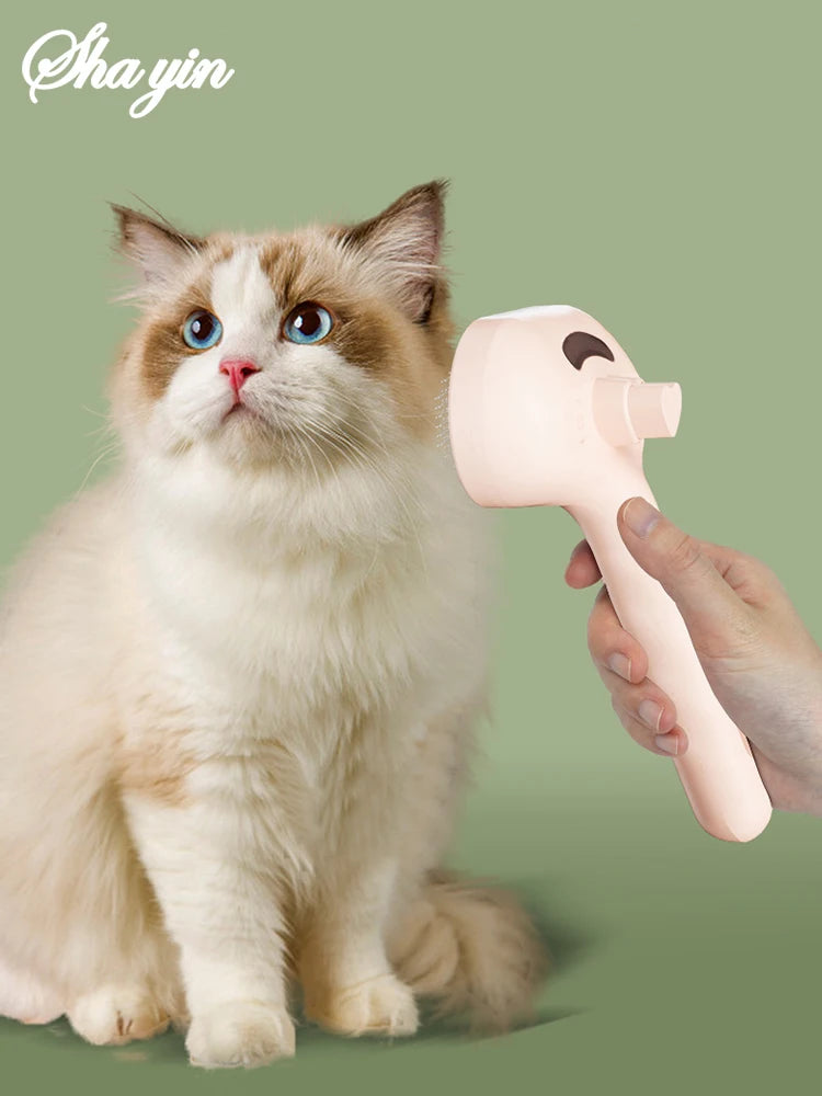 Pet Clean Steam Spray Dog Grooming Brush Unique Steam Brush for