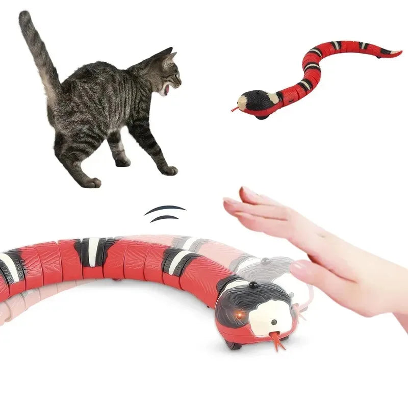 Smart Sensing Interactive Cat Toys Automatic Eletronic Snake Cat