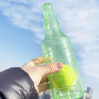 Dog Chew Toy Squeaky Silicone Beer Bottle with Tennis Ball