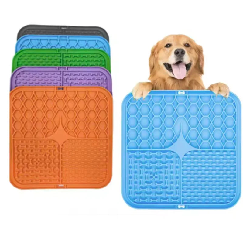 Silicone Dog Lick Mat for Bathing and Training