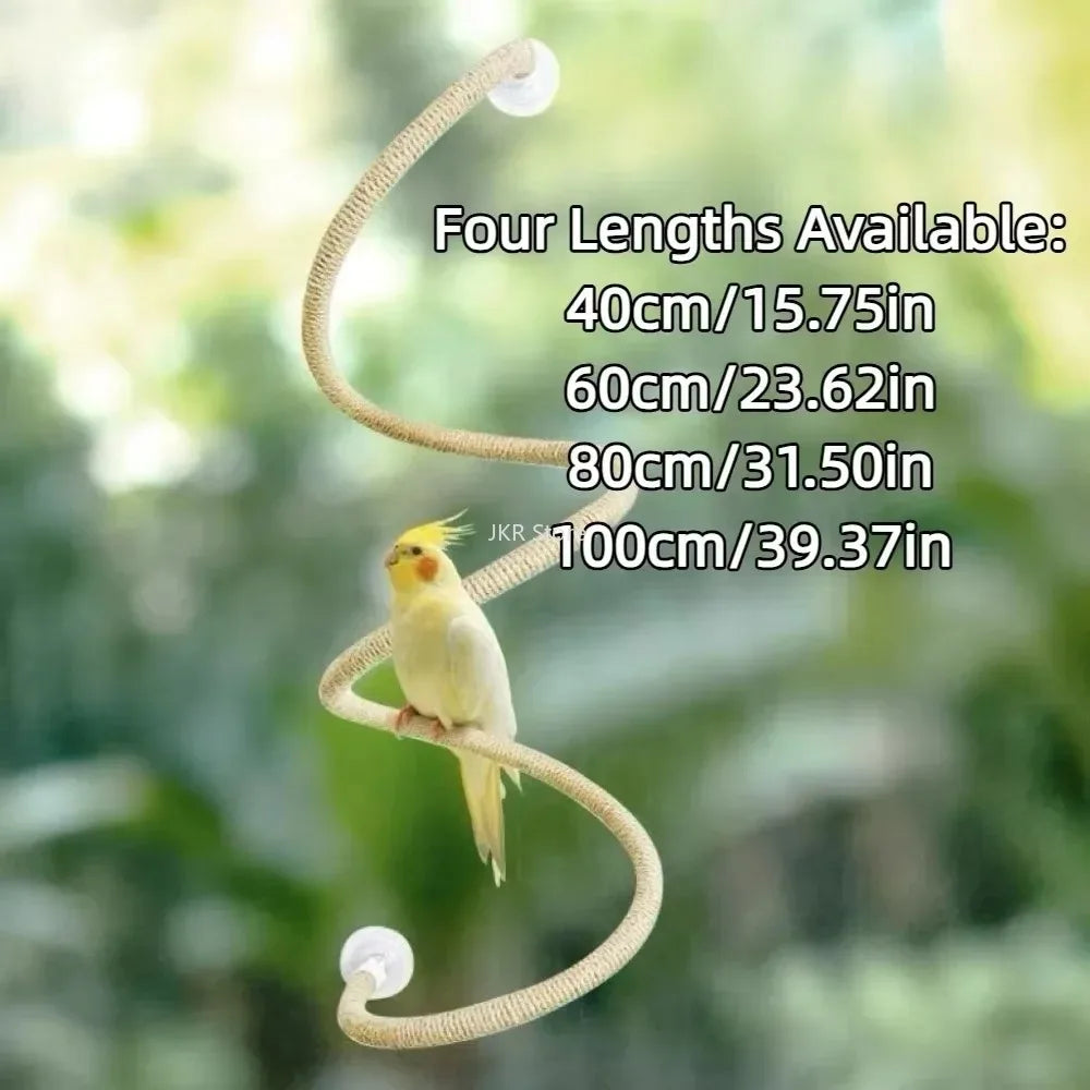 Bendable Bird Rope Perch Linen Climbing Toy Non Slip Grip with