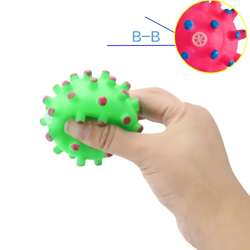 Diameter Pet Dog Ball Toys with Squeak for Small Dogs French