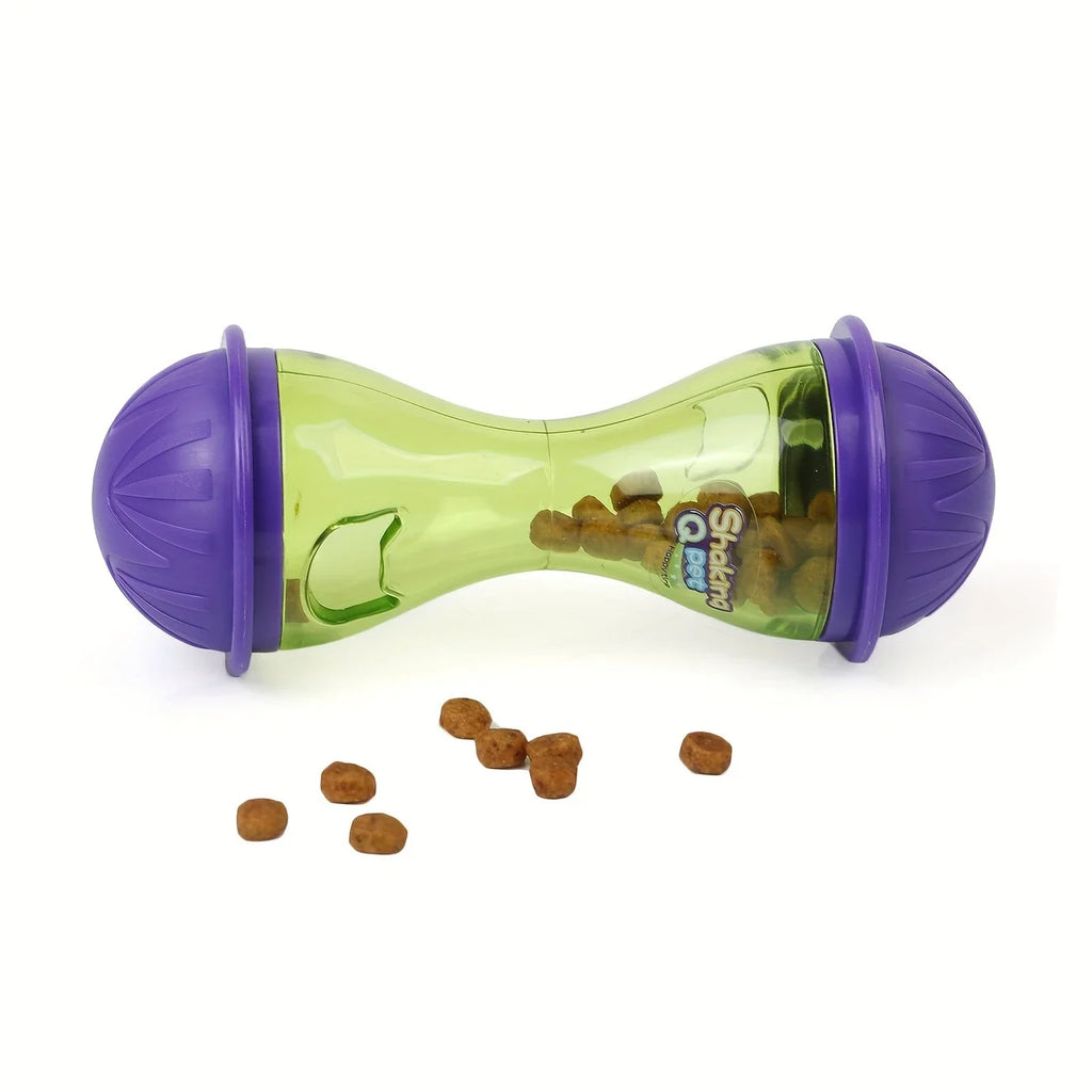 Interactive Pet Feeder Cat Toy Ball Food Rolling Leakage Dispenser