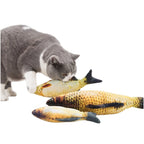 Pet Cat Favor Fish Toy Stuffed Fish Shape Cat Scratch Board