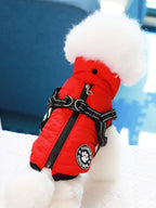 Comes with a Traction Ring, Pet Coat, Jacket, Three-Layer Thick
