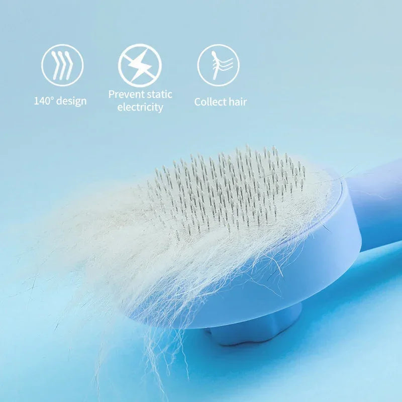 Cats Brush for Shedding Long Short Hair Self Cleaning Pet Slicker