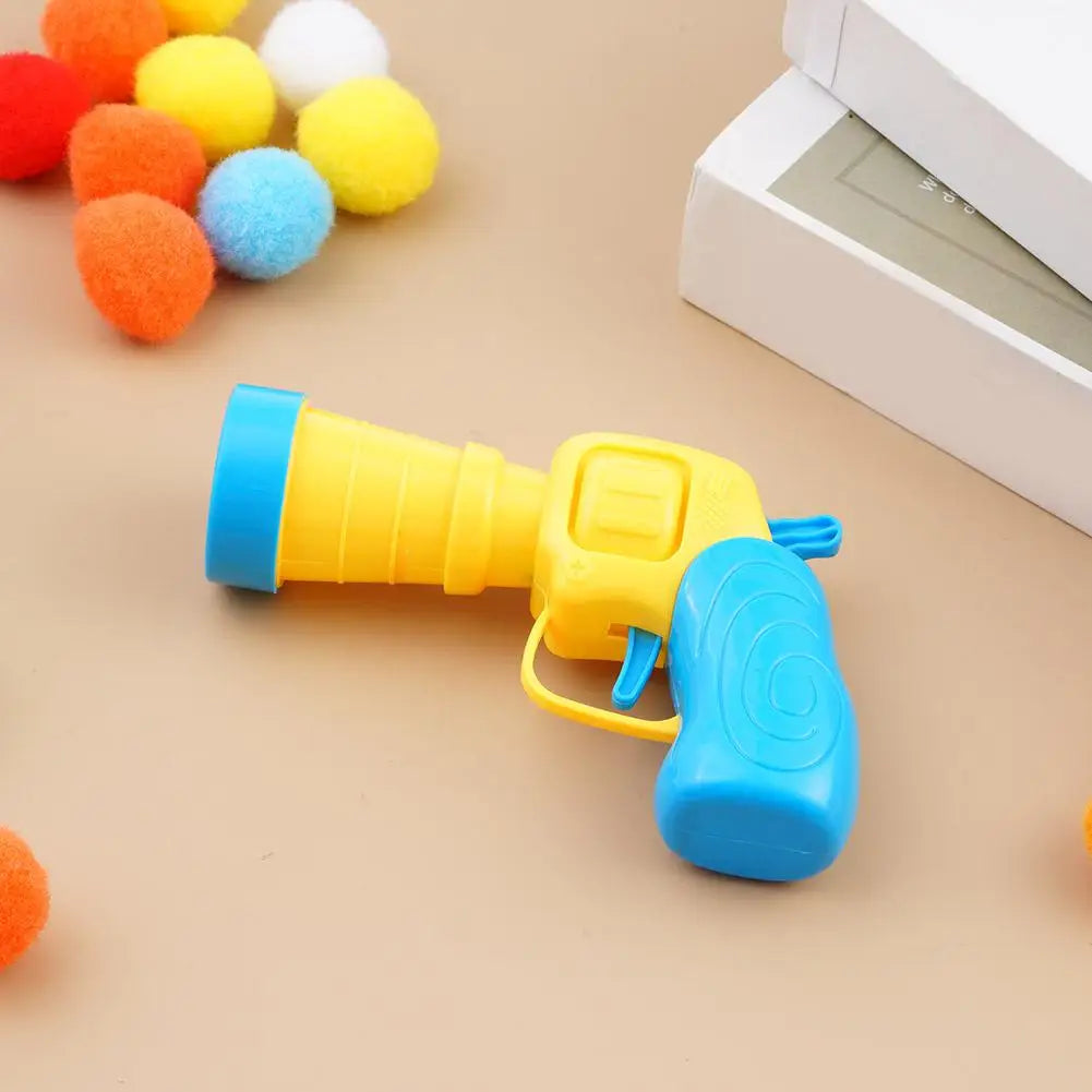 Cat Plush Ball Shooting Mini Pompoms Launcher Games