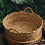 Ouzey Rattan Weaving Basket For Cat Comfortable Sleeping Pet Dog