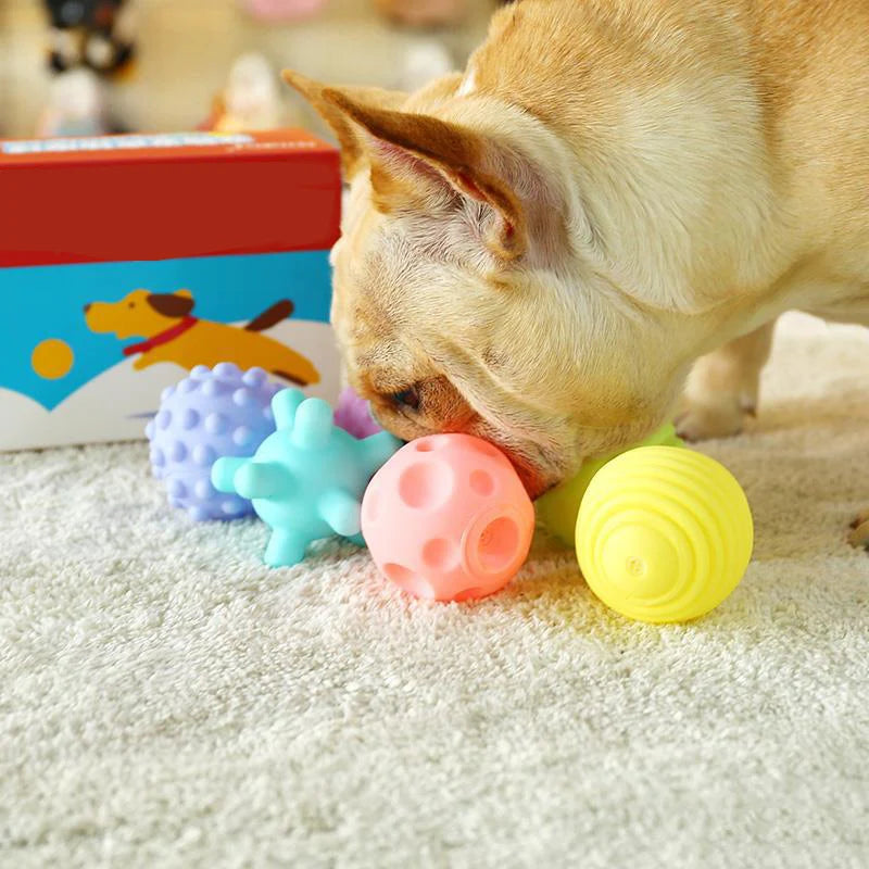 Diameter Pet Dog Ball Toys with Squeak for Small Dogs French