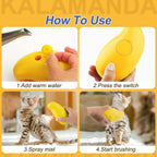 Cat Steam Brush 3 in 1 Dog Steamy Brush Cleanser Silicone Massage