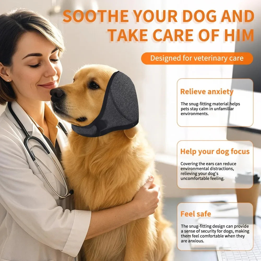 Anxiety Relief Dog Ear Protection Waterproof Muffs Noise Reducing