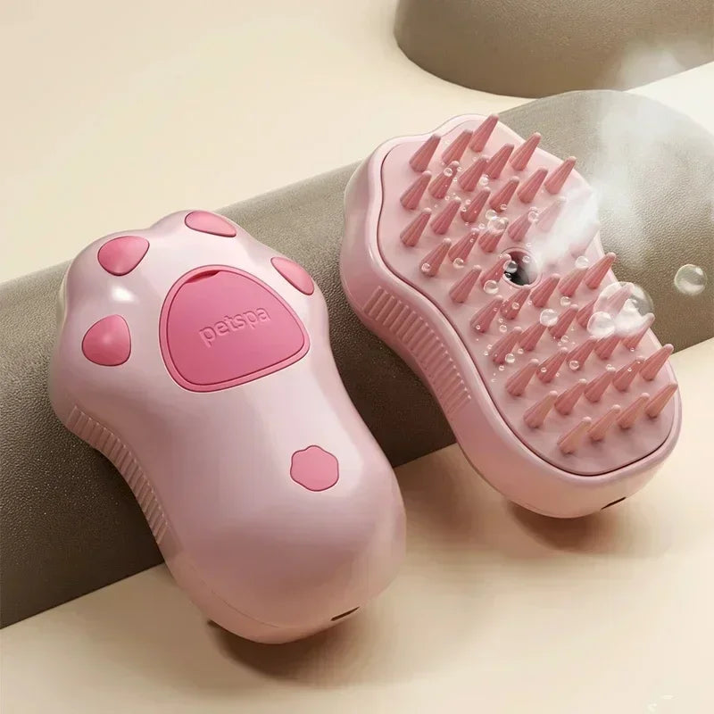 3In1Steampetdogbrushcat Steam Brush Electric Spray Cat Hair Brush Comb