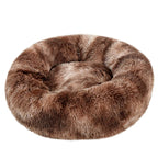 Round Pet Bed for Large Dog Bed Donut Long Plush Cat Bed for