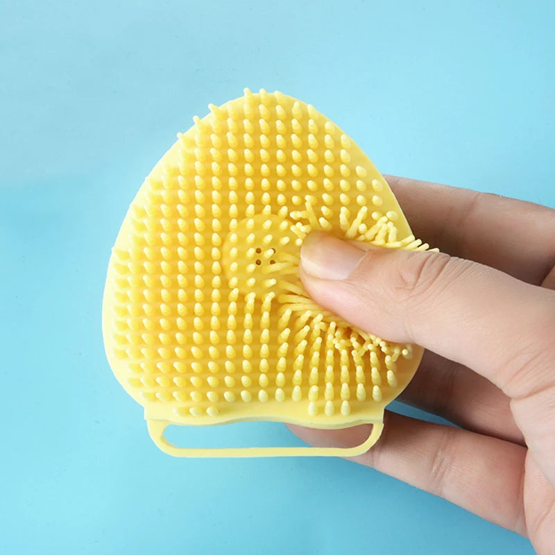 Silicone Dog Bath Massage Gloves Brush Pet Cat Bathroom Cleaning