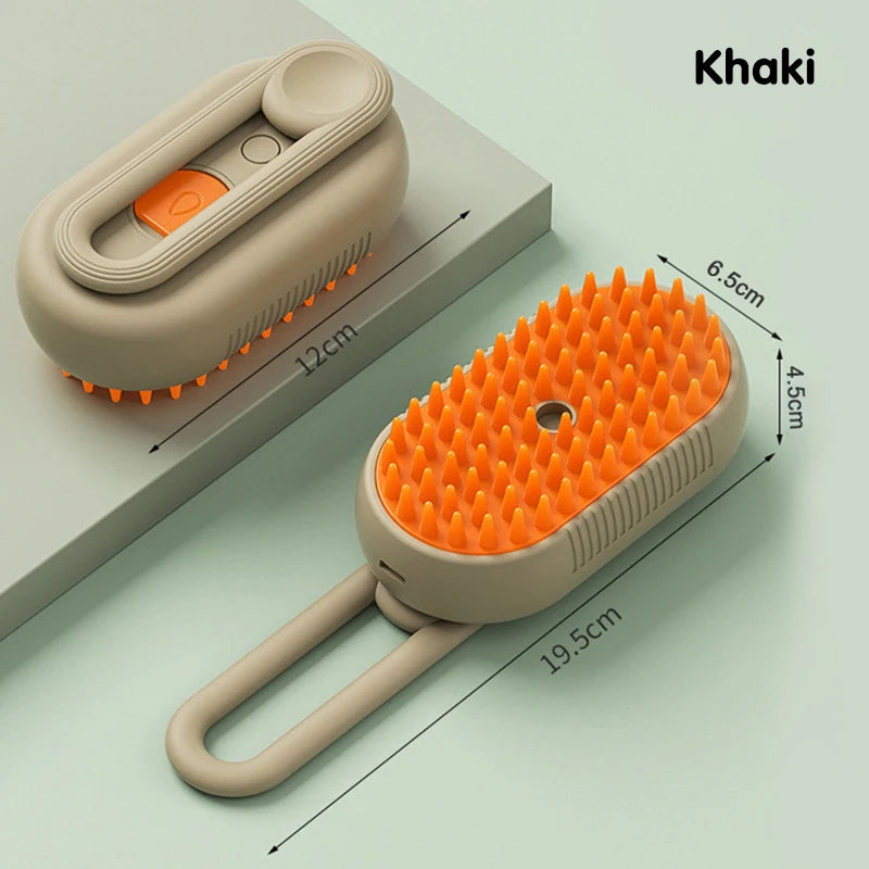 3 in 1 Pet Electric Steam Brush Cat and Dog Cleaning Spray Massage