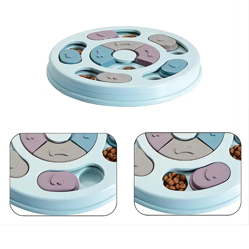 Pet Feeder Dog Slow Food Bowl PUzzle Interactive Toy Increase Iq