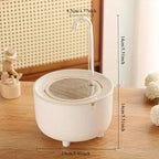 Auto Circulating 2-in-1 Parrot Bath & Pet Water Fountain Drip-Free