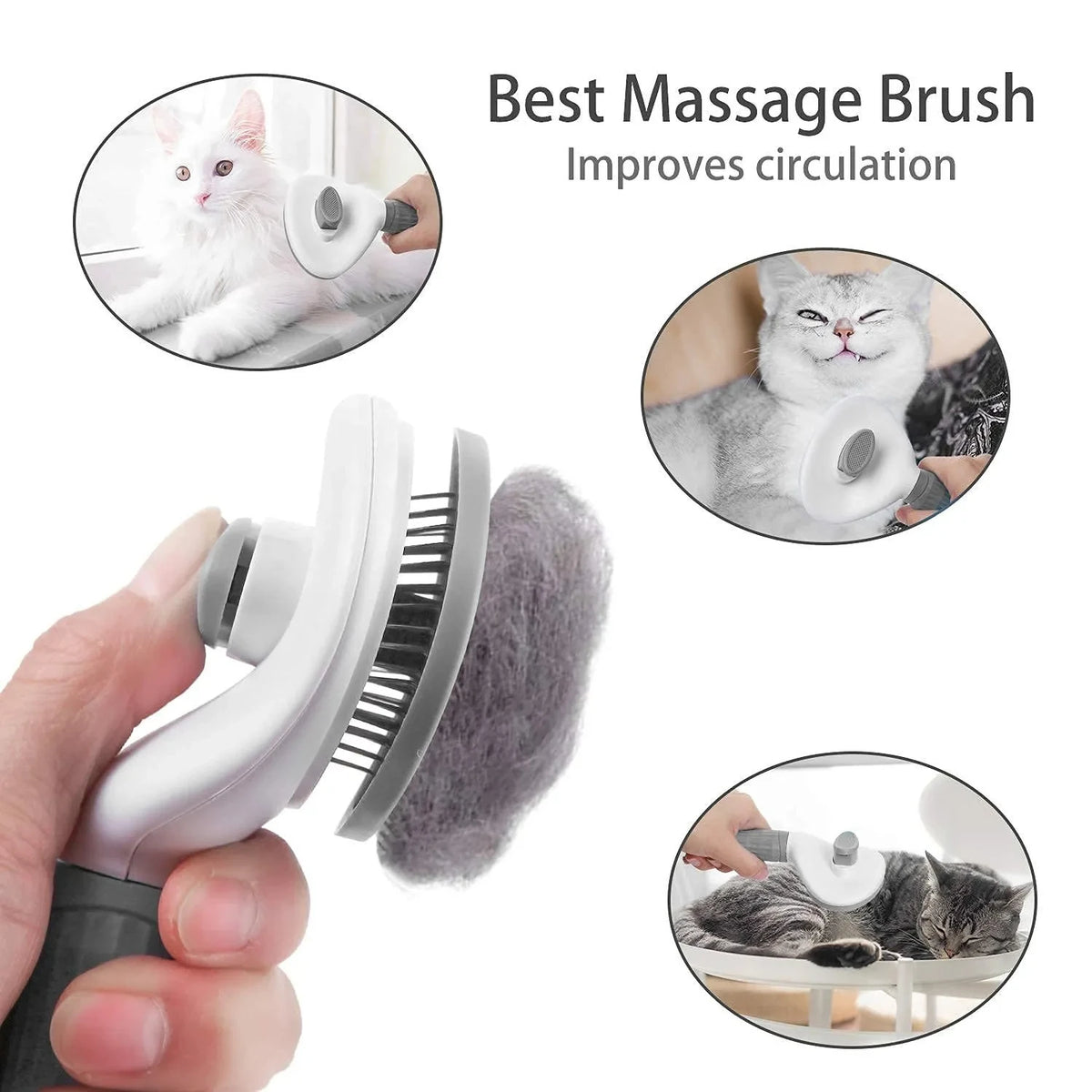 Self-Cleaning Grooming Brush
