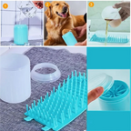 Dog Paw Cleaner Cup Soft Silicone Combs Portable Outdoor Pet Foot