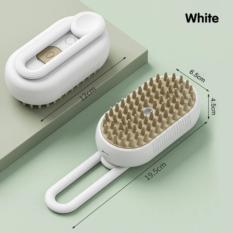 3 in 1 Pet Electric Steam Brush Cat and Dog Cleaning Spray Massage
