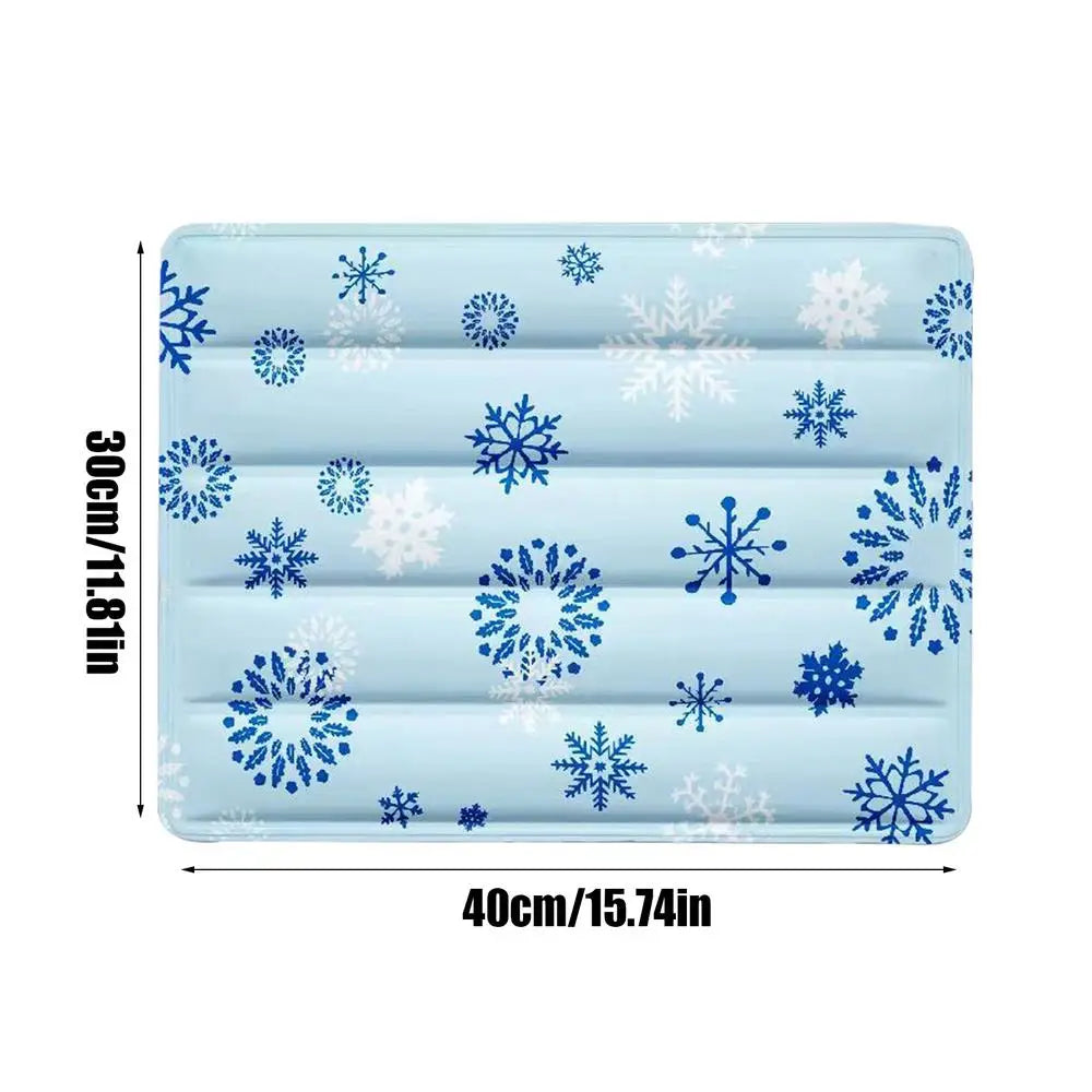 Dog Cooling Mat 30X40Cm Ice Bed Soft Reusable Floor Cushion Summer