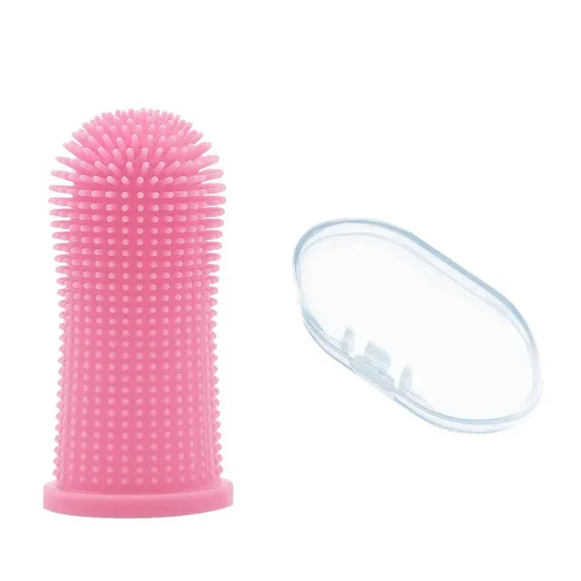 Super Soft Pet Finger Toothbrush for Dog and Cat Teeth Cleaning