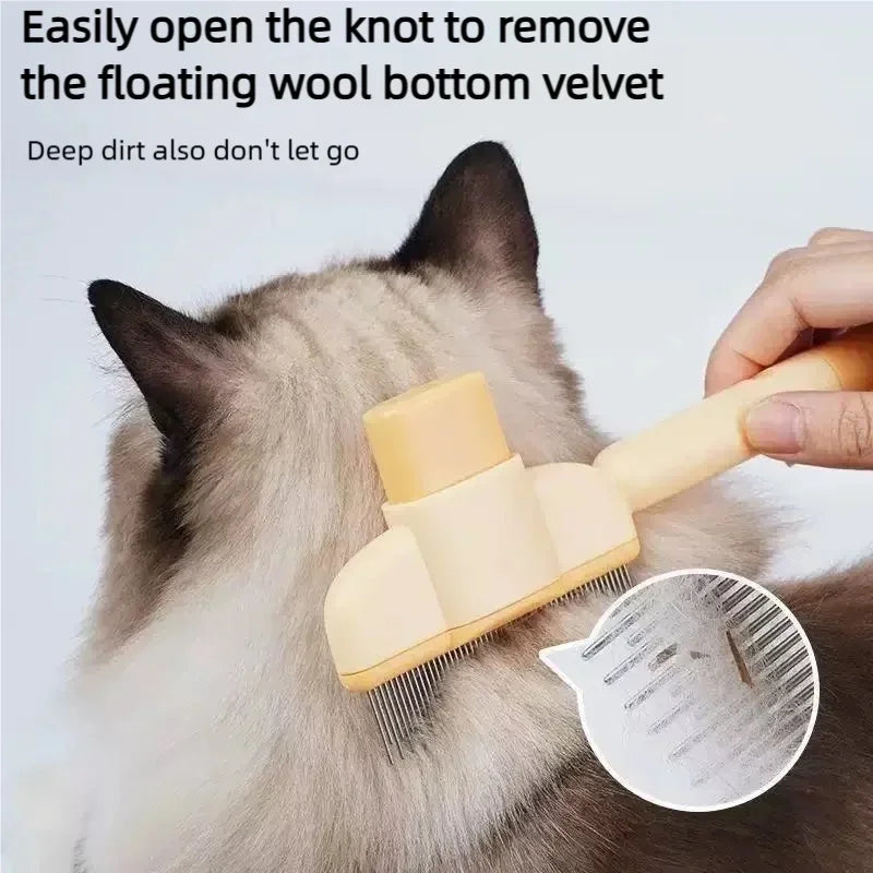 Self Cleaning Dog Brush One Button Release Pet Hair Remover Comb