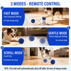 Smart Interactive Dog Toy, Indestructible E-Tpu Toy Ball For