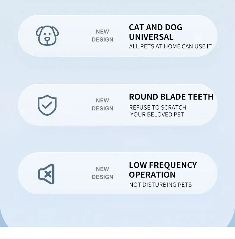 Pet Dog Electric Groomer Trimmer with LED Light Waterproof Pet