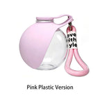 Portable Dog Water Bottle, Plastic/Stainless Steel Pet Water