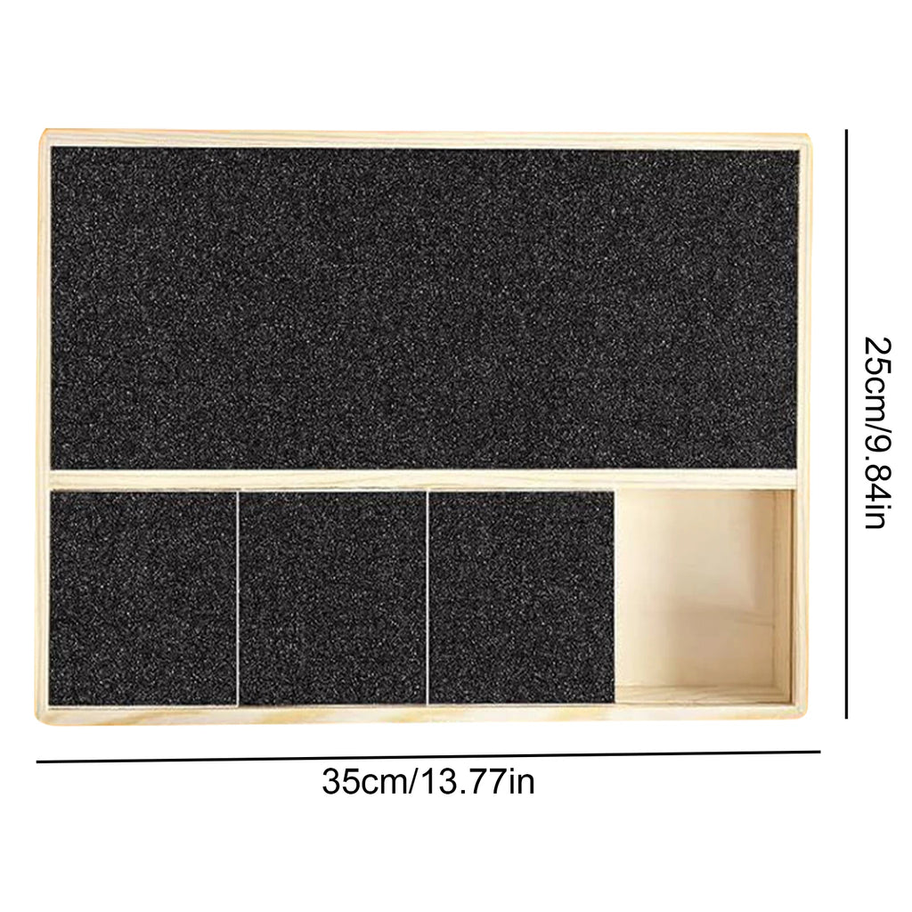 Dog Nail Scratch Board Nail Trim Pad PUll-Out Wooden Pet