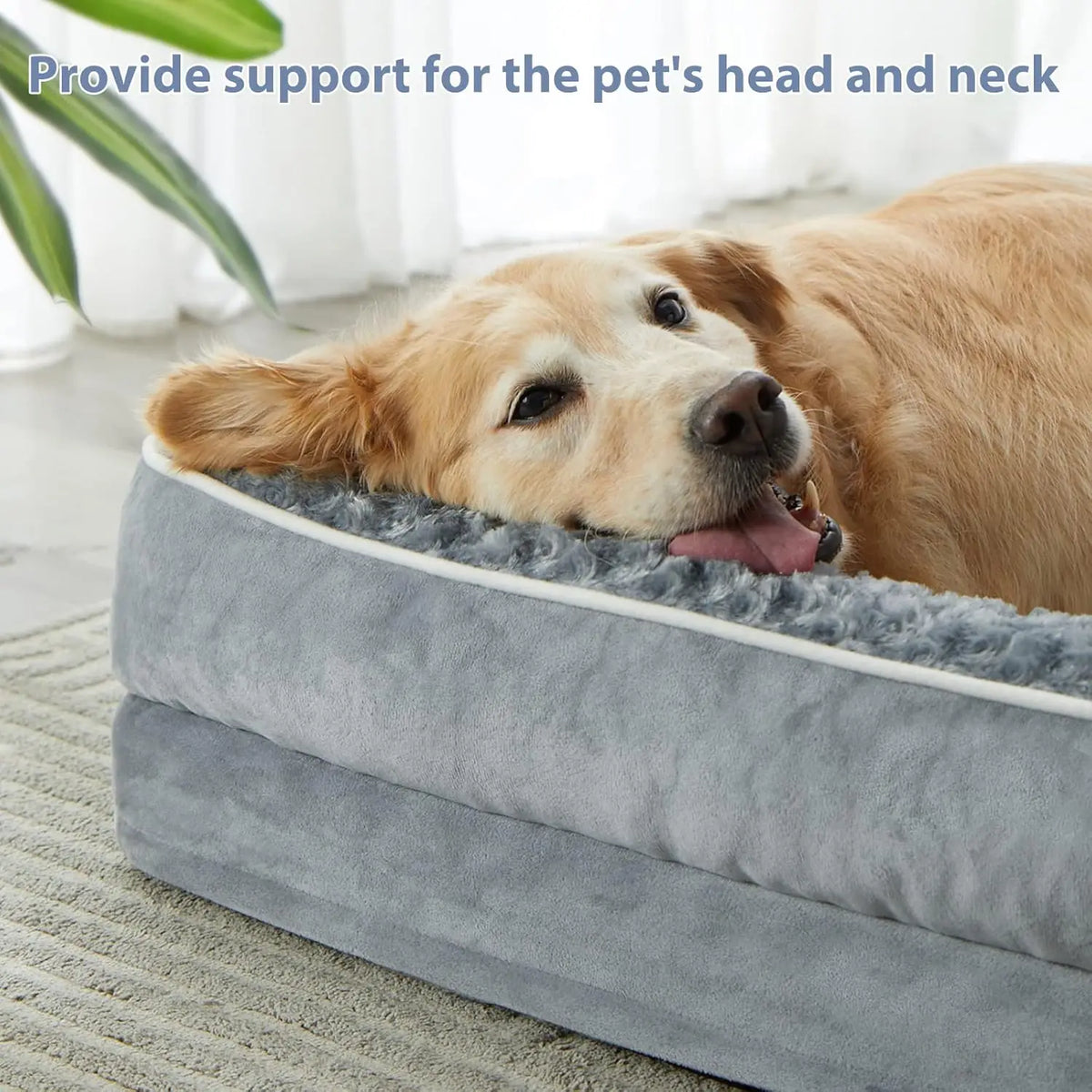 Orthopedic Dog Bed for Large Dogs – Waterproof Sofa-Style Bed with